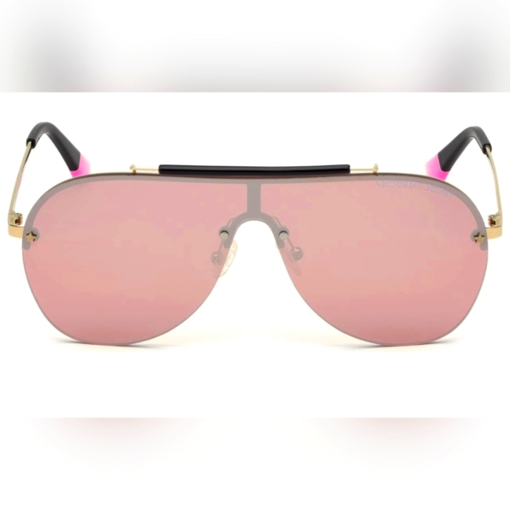 Nwt Victoria Secret Stylish Pink Aviator Sunglasses.